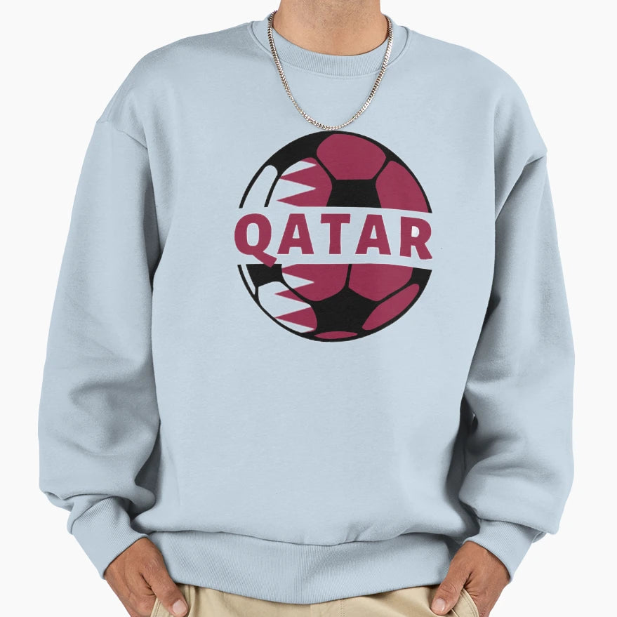 Qatar Football Sweatshirt - Casual Everyday Wear for Adults - T-Shirt, Sweatshirt, Hoodie