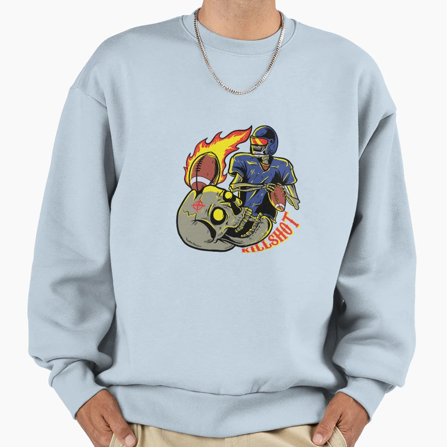 Killshot American Football Player Sweatshirt - Custom Art Print Unisex - T-Shirt, Sweatshirt, Hoodie