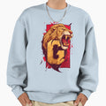 Roaring Lion And Letter G Red Sweatshirt - Custom Art Print for Adults - T-Shirt, Sweatshirt, Hoodie