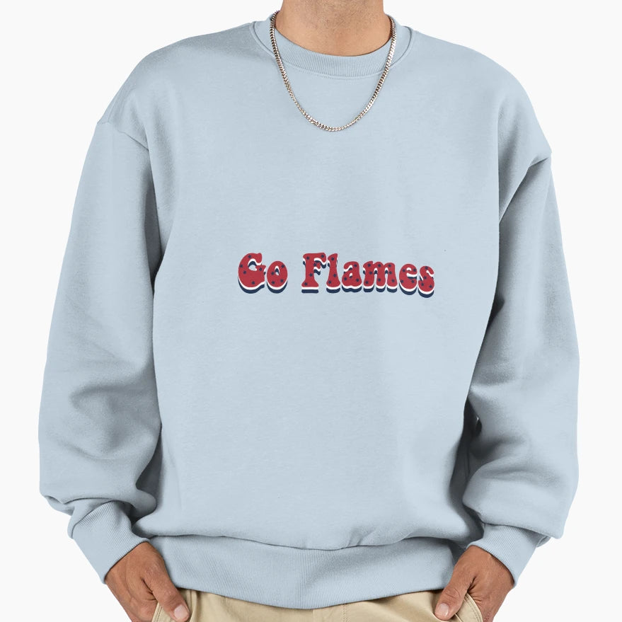 Flames Sweatshirt - Custom Art Print Unisex - T-Shirt, Sweatshirt, Hoodie