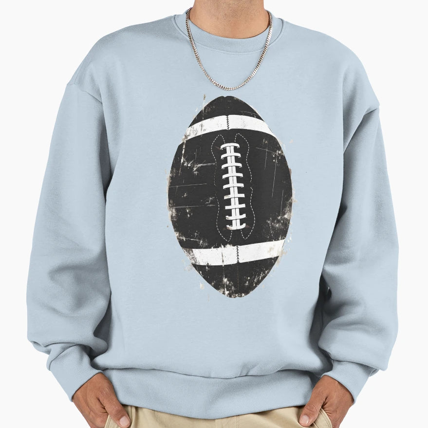 Football Ball Sweatshirt - Casual Everyday Wear Men Women - T-Shirt, Sweatshirt, Hoodie