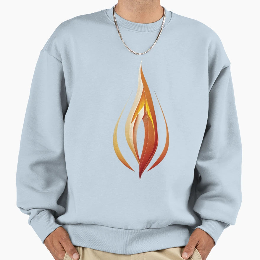 Flame Sweatshirt - Custom Art Print Men Women - T-Shirt, Sweatshirt, Hoodie