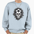 Halloween Soccer Skull Sweatshirt - Unique Graphic Men Women - T-Shirt, Sweatshirt, Hoodie