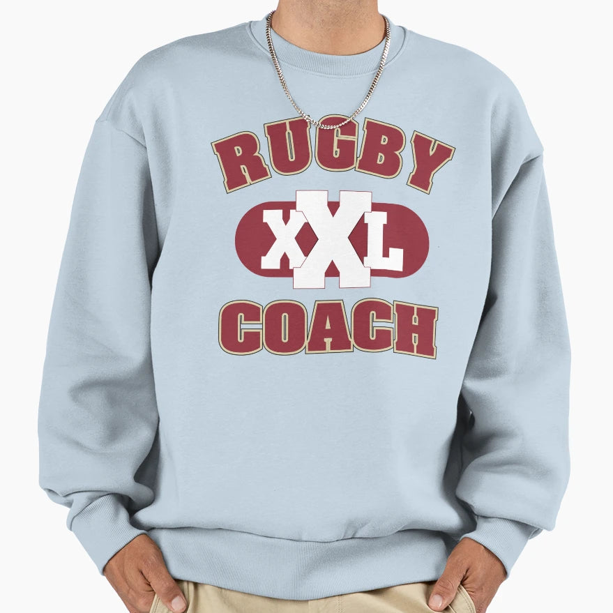 Rugby Coach Sweatshirt - Custom Art Print Men Women - T-Shirt, Sweatshirt, Hoodie