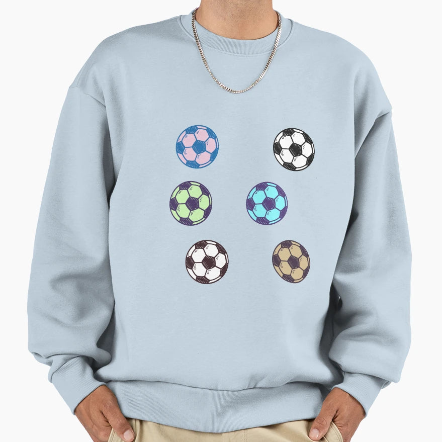 Soccer Ball Sweatshirt - Trendy Graphic Unisex - T-Shirt, Sweatshirt, Hoodie