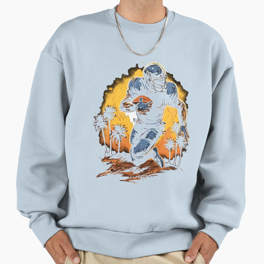 American Football Rugby Player T-Shirt - Graphic Print Men Women - T-Shirt, Sweatshirt, Hoodie