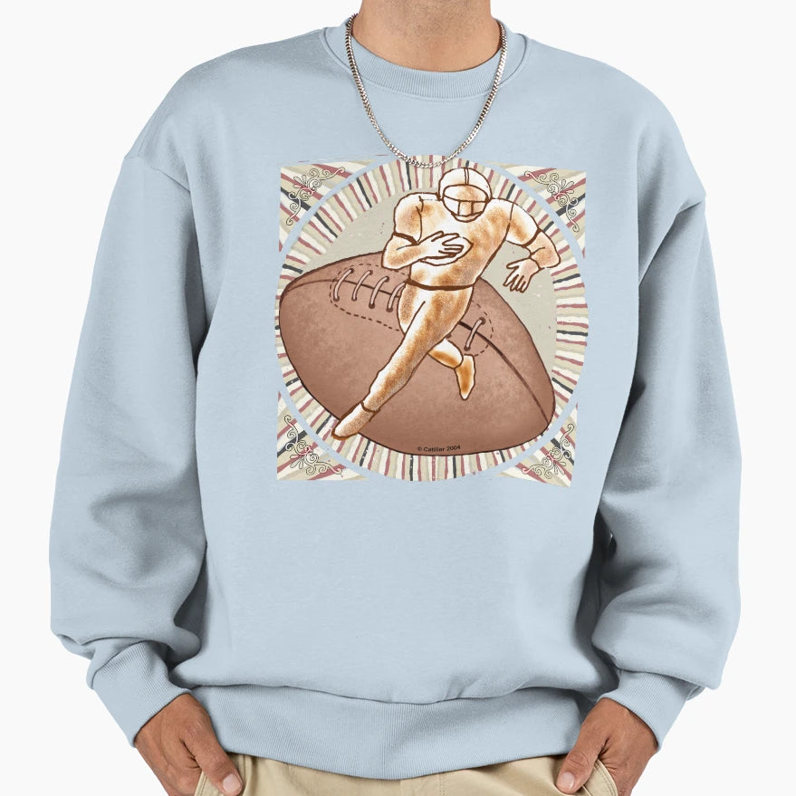 Football Player Dash Sweatshirt - Trendy Graphic Unisex - T-Shirt, Sweatshirt, Hoodie