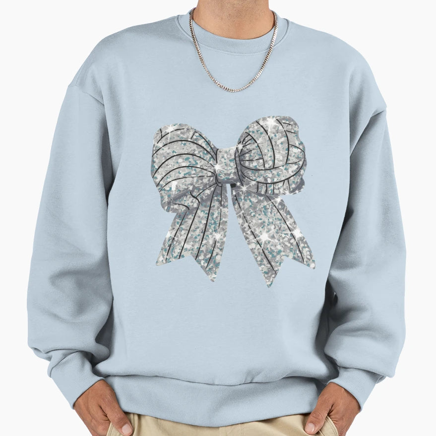 Coquette Sports Bow Girly Sports Sweatshirt - Novelty Apparel for Adults - T-Shirt, Sweatshirt, Hoodie