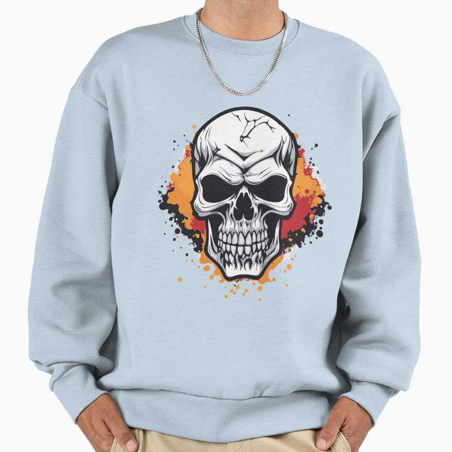 Gorgeous And Lovely Zombie Skull Sweatshirt - Custom Art Print Unisex - T-Shirt, Sweatshirt, Hoodie