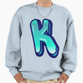 Alphabet K Graffiti Letters Sweatshirt - Aesthetic Graphic Men Women - T-Shirt, Sweatshirt, Hoodie