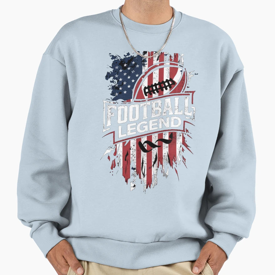 Football Legend Sweatshirt - Aesthetic Graphic Unisex - T-Shirt, Sweatshirt, Hoodie