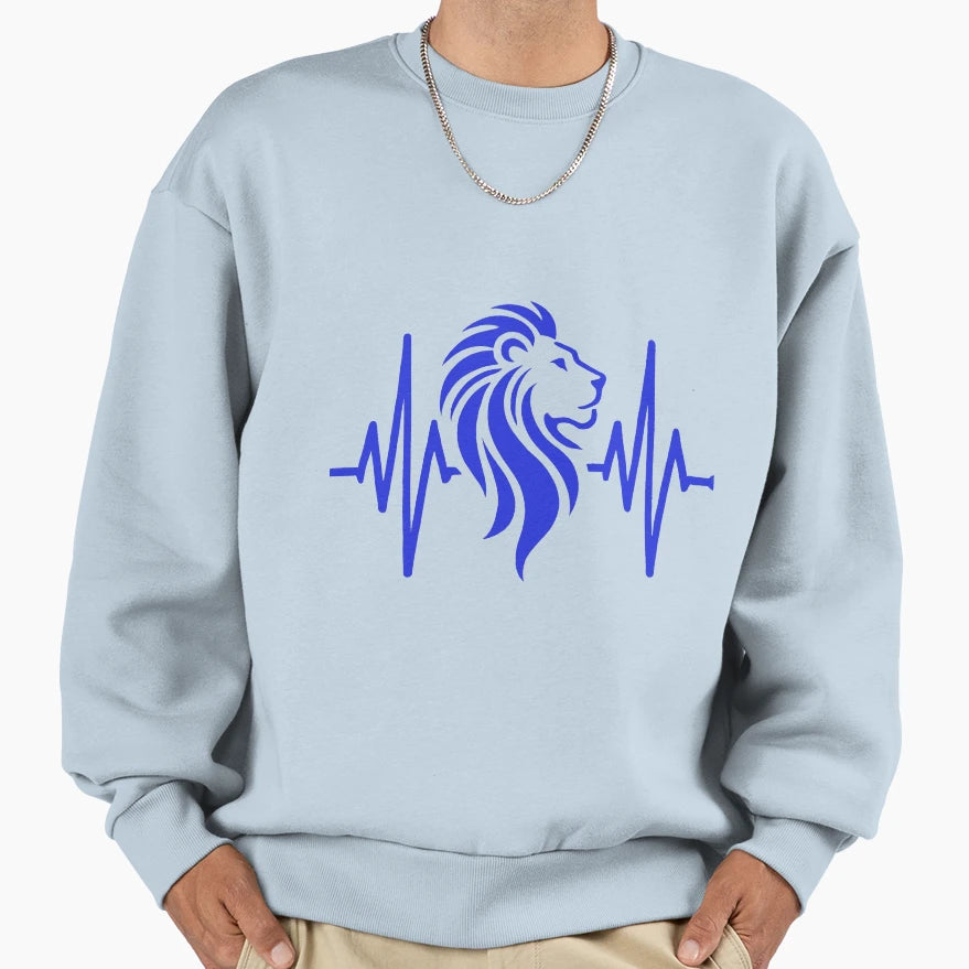 Lion Silhouette Sweatshirt - Minimalist Print Unisex - T-Shirt, Sweatshirt, Hoodie