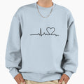 Heart Pulse Sweatshirt - Aesthetic Graphic for Adults - T-Shirt, Sweatshirt, Hoodie