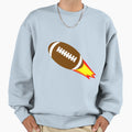 Fire Football Sweatshirt - Trendy Graphic for Adults - T-Shirt, Sweatshirt, Hoodie