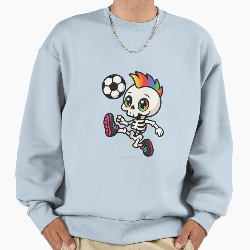 Rainbow Mohawk Skeleton Freestyle Sweatshirt - Streetwear Style Men Women - T-Shirt, Sweatshirt, Hoodie