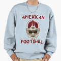 American Football Usa Skull Sweatshirt - Custom Art Print Men Women - T-Shirt, Sweatshirt, Hoodie