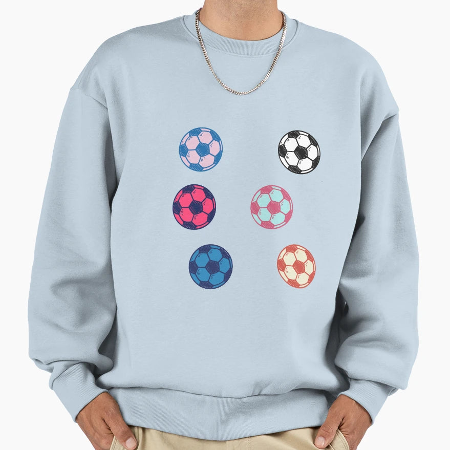 Soccer Ball Sweatshirt - Trendy Graphic for Adults - T-Shirt, Sweatshirt, Hoodie