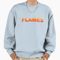 Flames Sweatshirt - Graphic Print Unisex - T-Shirt, Sweatshirt, Hoodie