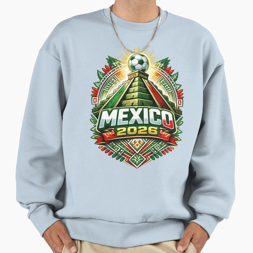 Mexico Soccer 2026 Art Sweatshirt - Aesthetic Graphic Men Women - T-Shirt, Sweatshirt, Hoodie
