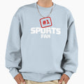 1 Sports Fan White Sweatshirt - Graphic Print Men Women - T-Shirt, Sweatshirt, Hoodie