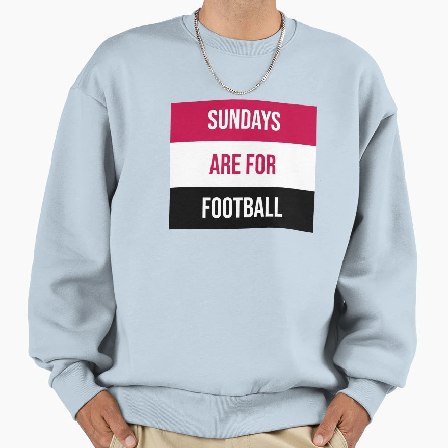 Sundays Are Football Sweatshirt - Minimalist Print Men Women - T-Shirt, Sweatshirt, Hoodie