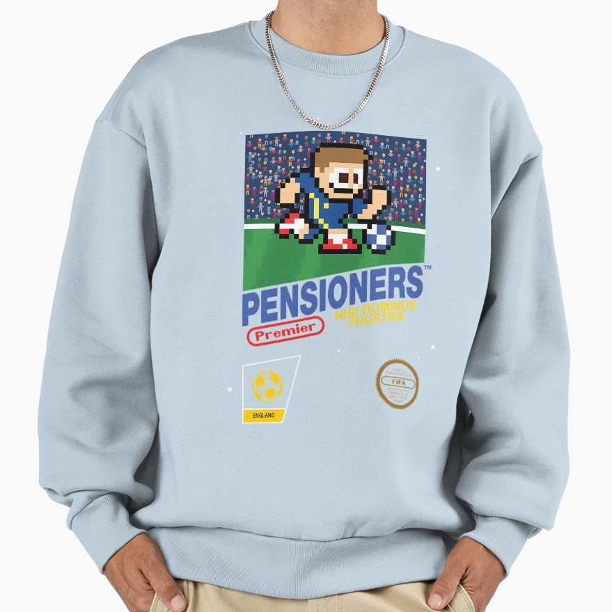 Pensioners 8Bit Football Sweatshirt - Casual Everyday Wear Men Women - T-Shirt, Sweatshirt, Hoodie