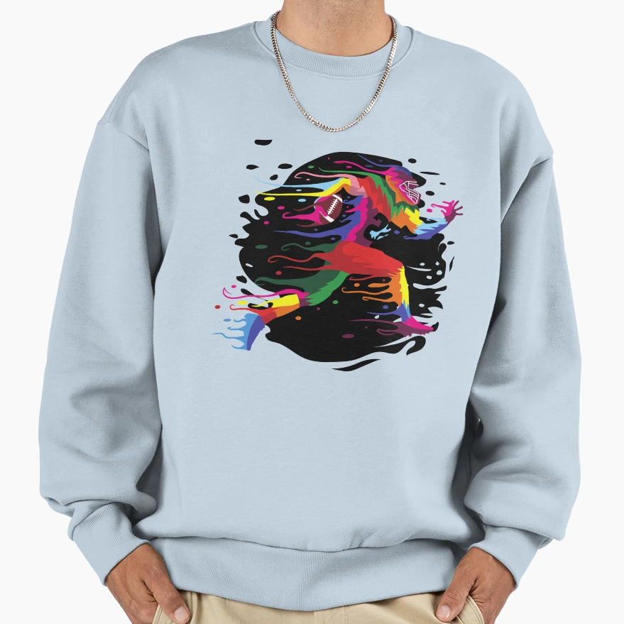 Football Star Sweatshirt - Novelty Apparel Men Women - T-Shirt, Sweatshirt, Hoodie