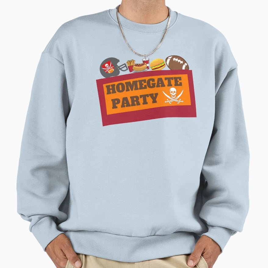 Game Day Football Homegate Party Sweatshirt - Custom Art Print for Adults - T-Shirt, Sweatshirt, Hoodie