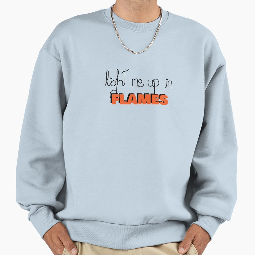 Flames Sweatshirt - Streetwear Style Men Women - T-Shirt, Sweatshirt, Hoodie