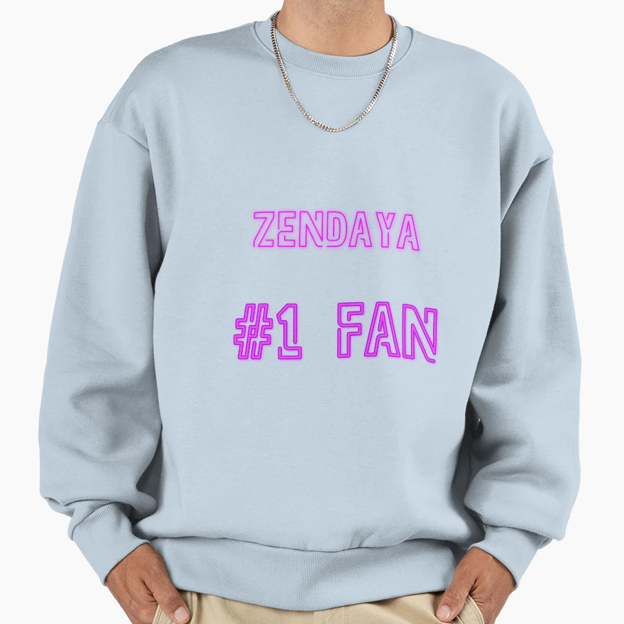 Zendaya 1 Fan Sweatshirt - Custom Art Print for Adults - T-Shirt, Sweatshirt, Hoodie