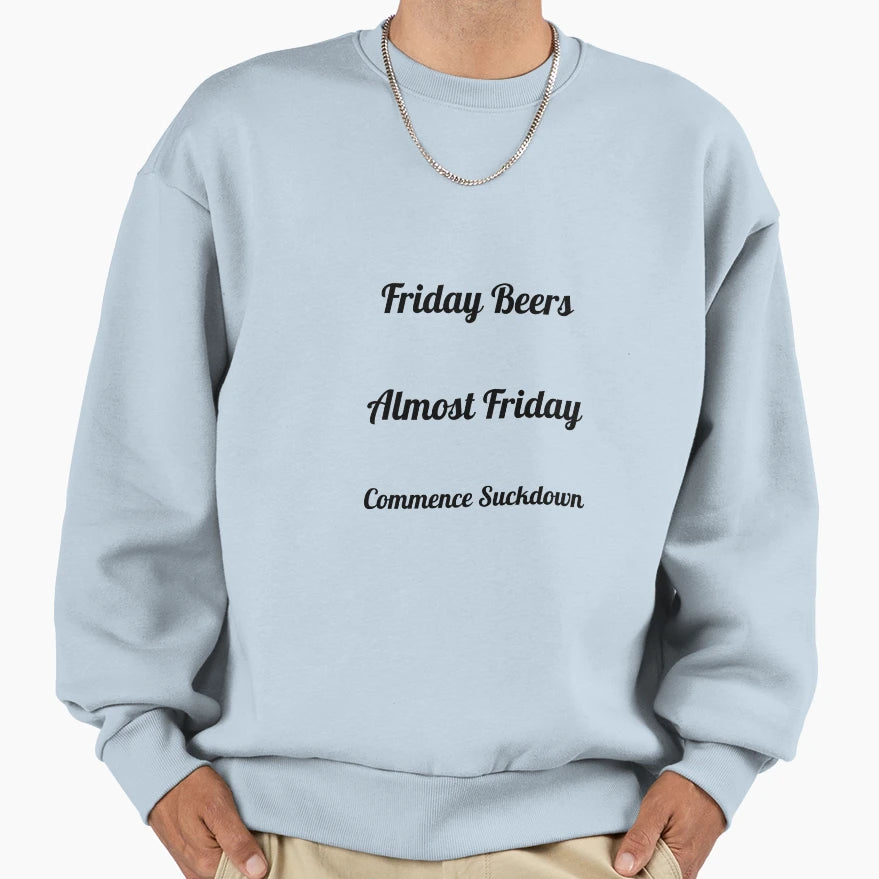 Friday Beers Pack Sweatshirt - Graphic Print for Adults - T-Shirt, Sweatshirt, Hoodie