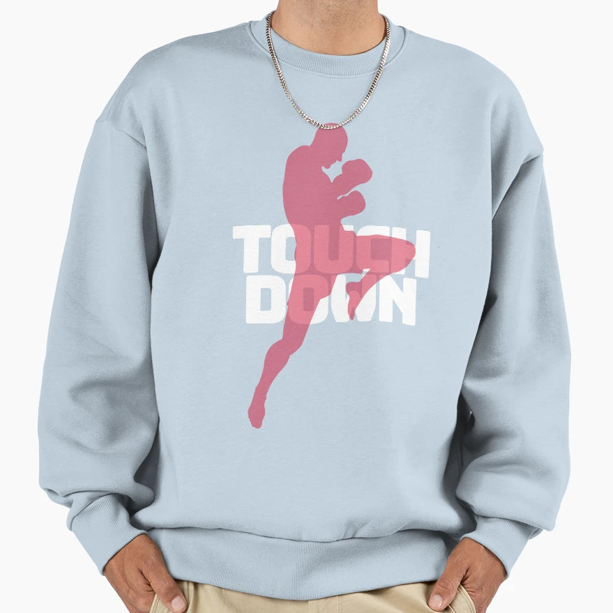 Ironic Touchdown Sweatshirt - Custom Art Print for Adults - T-Shirt, Sweatshirt, Hoodie