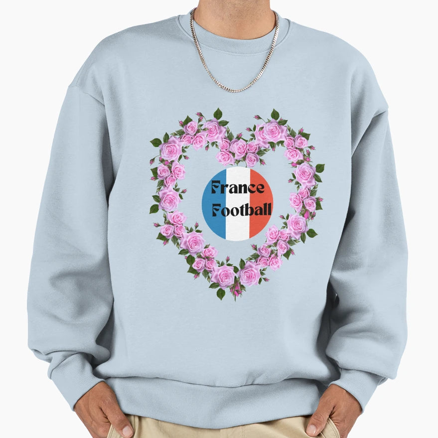 France Football Sweatshirt - Aesthetic Graphic Men Women - T-Shirt, Sweatshirt, Hoodie