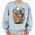 Skeleton Gridiron Own Night Halloween Sweatshirt - Graphic Print Unisex - T-Shirt, Sweatshirt, Hoodie