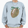Glitter Football Green Ribbon Sweatshirt - Trendy Graphic Unisex - T-Shirt, Sweatshirt, Hoodie
