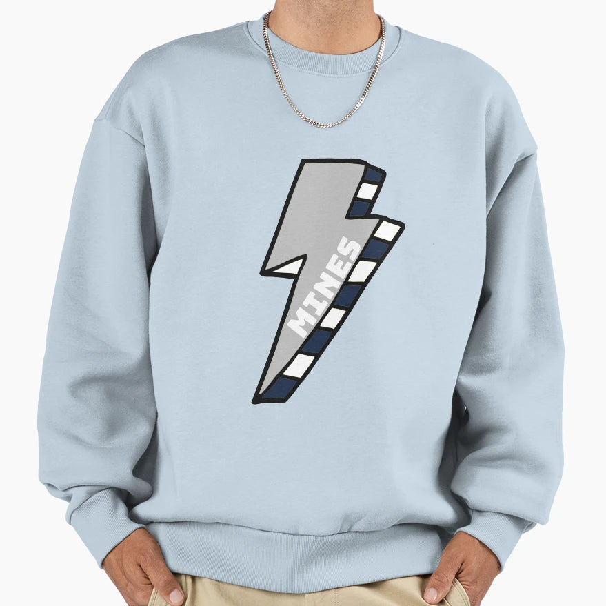 Colorado School Mines Lightning Sweatshirt - Streetwear Style for Adults - T-Shirt, Sweatshirt, Hoodie
