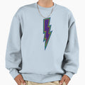 Purple Lightning Bolt Sweatshirt - Minimalist Print Men Women - T-Shirt, Sweatshirt, Hoodie