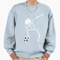 Halloween Dabbing Skeleton Soccer T-Shirt - Casual Everyday Wear Unisex - T-Shirt, Sweatshirt, Hoodie