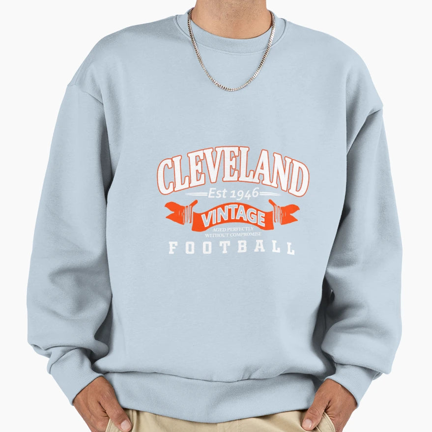 Cleveland Football Fan 1946 Gift Sweatshirt - Graphic Print Men Women - T-Shirt, Sweatshirt, Hoodie