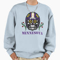 Minnesota Football Helmet Sugar Skull Sweatshirt - Custom Art Print Unisex - T-Shirt, Sweatshirt, Hoodie