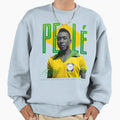 Pele Brazil Football Sweatshirt - Fun Novelty Design Unisex - T-Shirt, Sweatshirt, Hoodie
