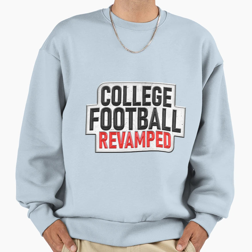 College Football Revamped Logo Sweatshirt - Custom Art Print for Adults - T-Shirt, Sweatshirt, Hoodie