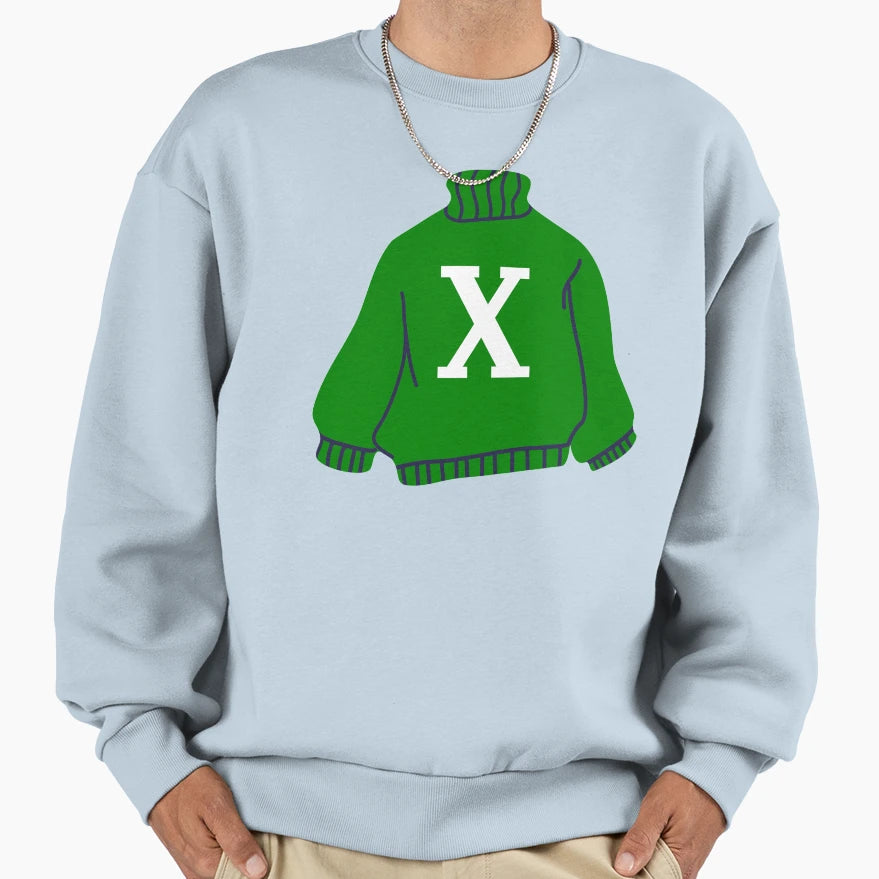 Letter Sweatshirt - Trendy Graphic for Adults - T-Shirt, Sweatshirt, Hoodie