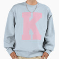 Alphabet Rose K Sports Letter K Sweatshirt - Graphic Print for Adults - T-Shirt, Sweatshirt, Hoodie