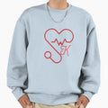 K Heart Stethoscope Funny And Quotes Sweatshirt - Novelty Apparel Unisex - T-Shirt, Sweatshirt, Hoodie
