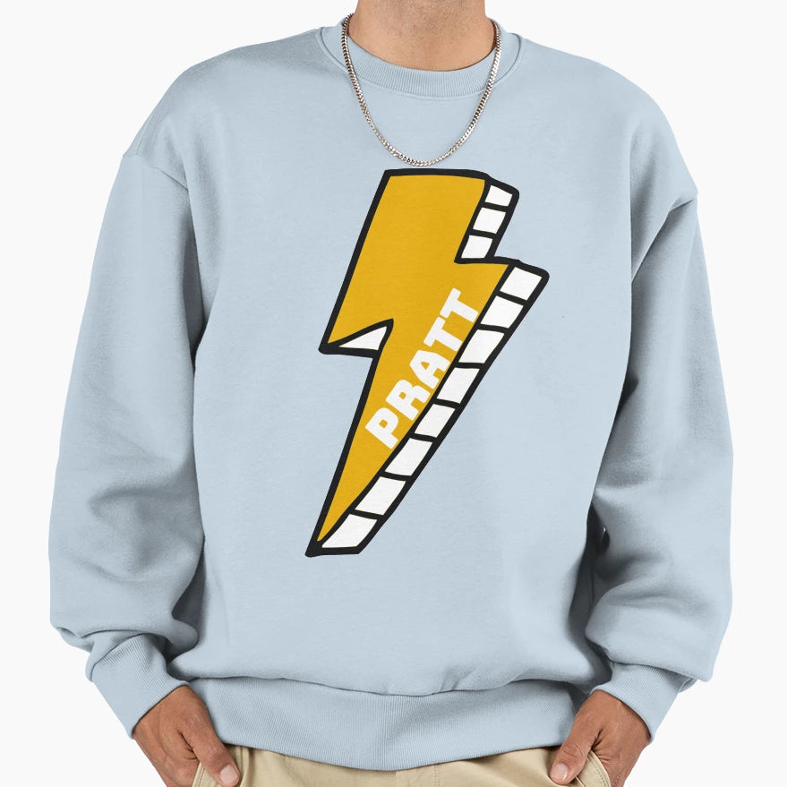 Pratt Institute Lightning Bolt Sweatshirt - Custom Art Print Men Women - T-Shirt, Sweatshirt, Hoodie