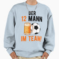 Soccer Footballer Drinking Beer Sweatshirt - Graphic Print for Adults - T-Shirt, Sweatshirt, Hoodie