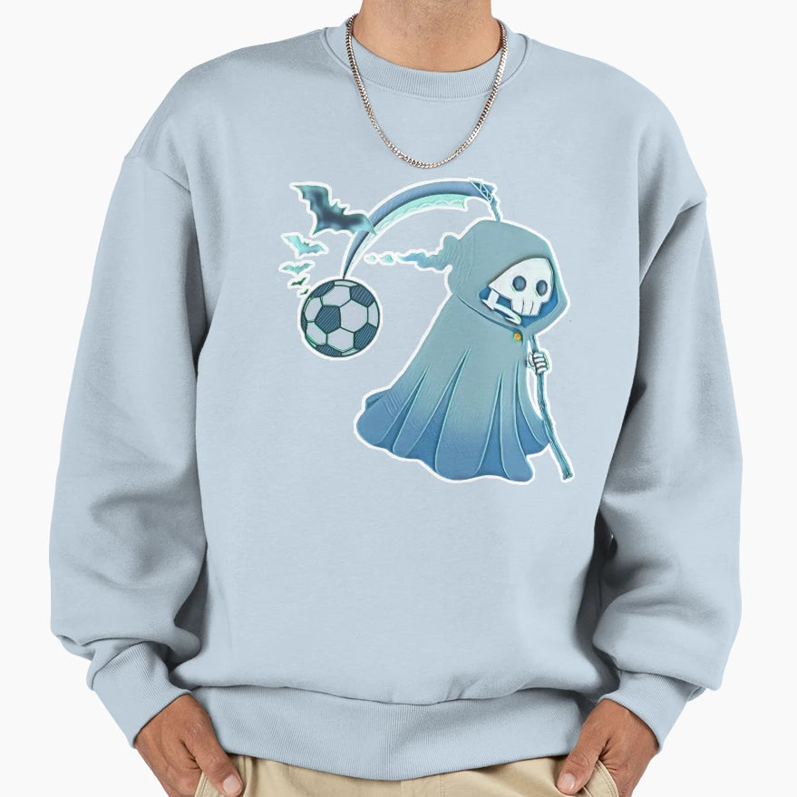 Halloween Soccer Ball Sweatshirt - Casual Everyday Wear Men Women - T-Shirt, Sweatshirt, Hoodie