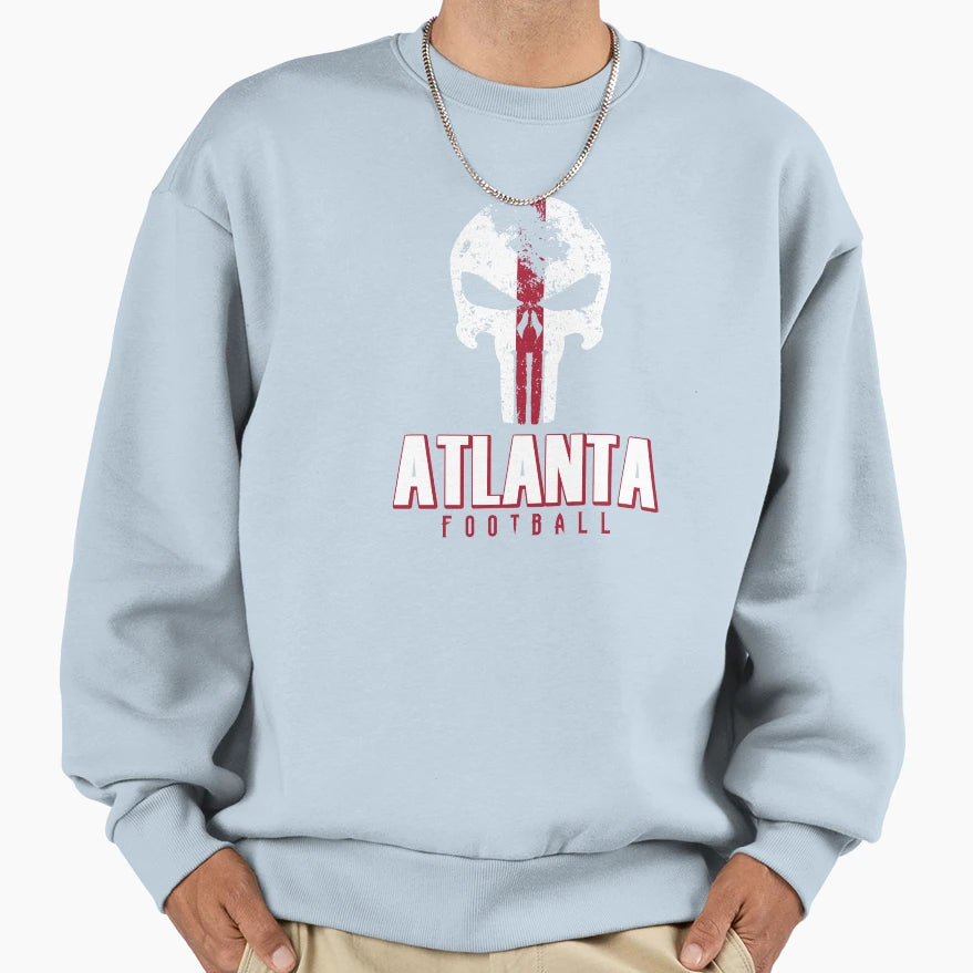 Atlanta Pro Football Grunge Sweatshirt - Graphic Print Men Women - T-Shirt, Sweatshirt, Hoodie