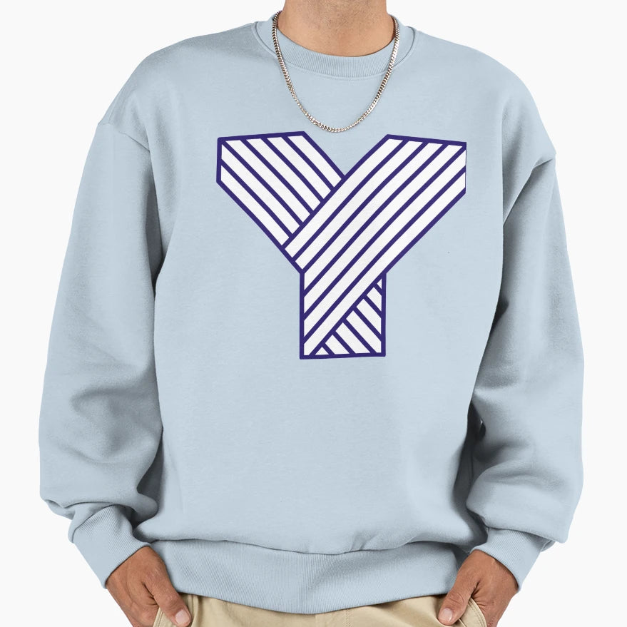 Y Bold Alphabet Art Sweatshirt - Minimalist Print for Adults - T-Shirt, Sweatshirt, Hoodie